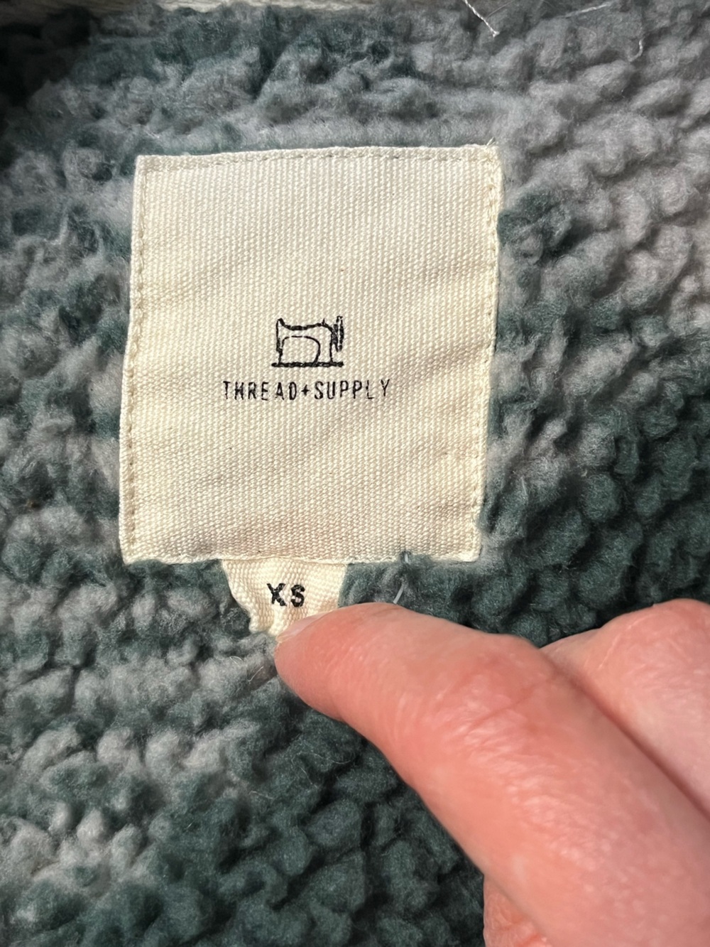 Thread & Supply Multicolored Patchwork Teddy Shacket - Picture 4 of 6